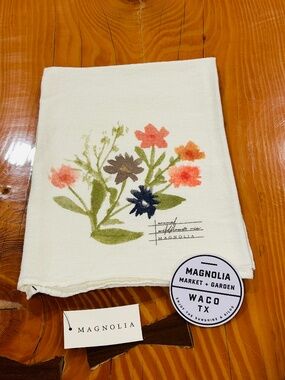 Magnolia Market Tea Towel & Sticker NWT